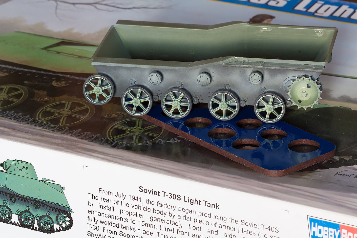 1/35 QuickWheel QW-239 T-30S Soviet Light tank - Hobby Boss