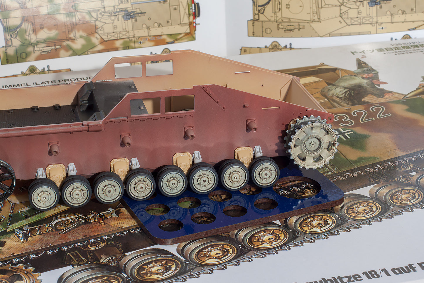 1/35 QuickWheel QW-249 Sd.Kfz. 165 Panzerhaubitze Hummel (2019 tool) - Tamiya