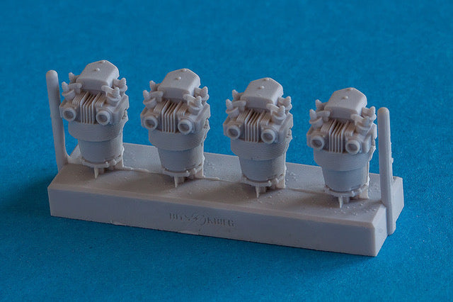 1/32 BitsKrieg BK/IBG32004 Bristol Mercury V Engine (Cylinders & Casing) for PZL P.11 Polish Fighter