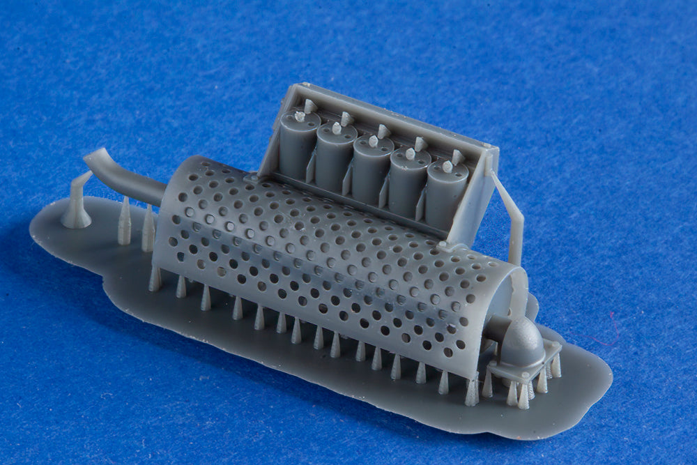 1/48 BitsKrieg BK-48010 Exhaust Muffler for Pz.Kpfw. II A; B; C with smoke grenade rack