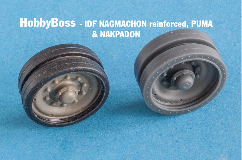1/35 QuickWheel QWX-061 Puma; Nagmachon; Nagmashot Road Wheels (Centurion type) for Hobby Boss model kits