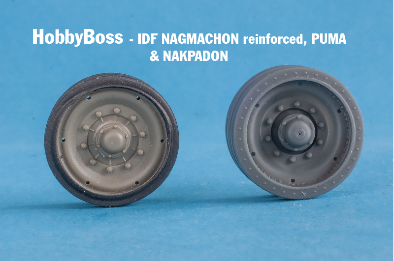 1/35 QuickWheel QWX-061 Puma; Nagmachon; Nagmashot Road Wheels (Centurion type) for Hobby Boss model kits