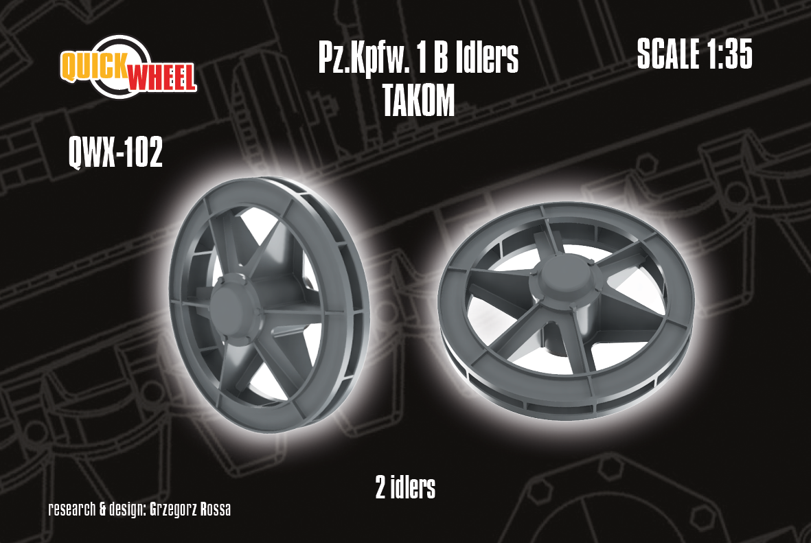 1/35 QuickWheel QWX-102 Pz.Kpfw. I B Idlers - TAKOM
