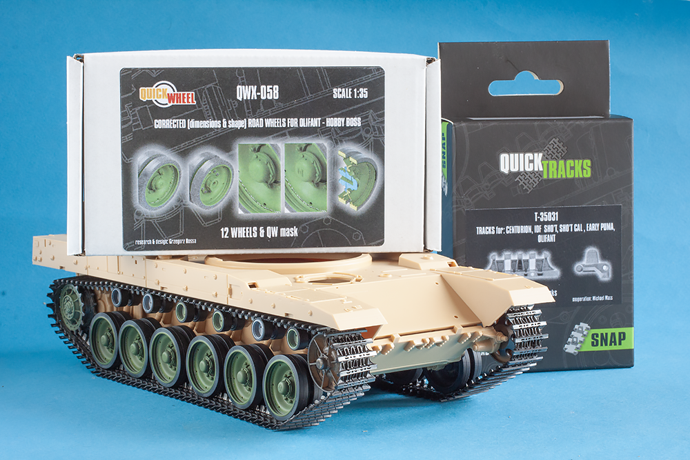 1/35 QuickTracks T-35031 Tracks for IDF Centurion; Sho't; Sho't Cal (Sho't Kal); Puma (early)