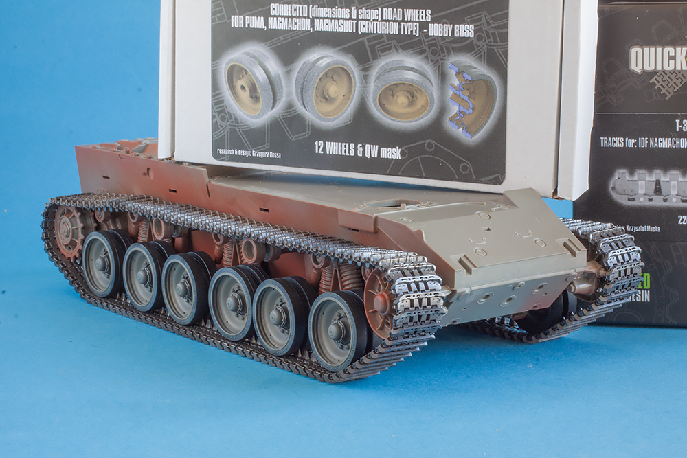 1/35 QuickWheel QWX-061 Puma; Nagmachon; Nagmashot Road Wheels (Centurion type) for Hobby Boss model kits