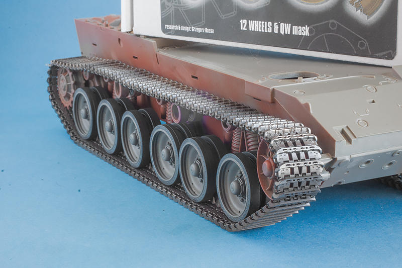 1/35 QuickWheel QWX-061 Puma; Nagmachon; Nagmashot Road Wheels (Centurion type) for Hobby Boss model kits