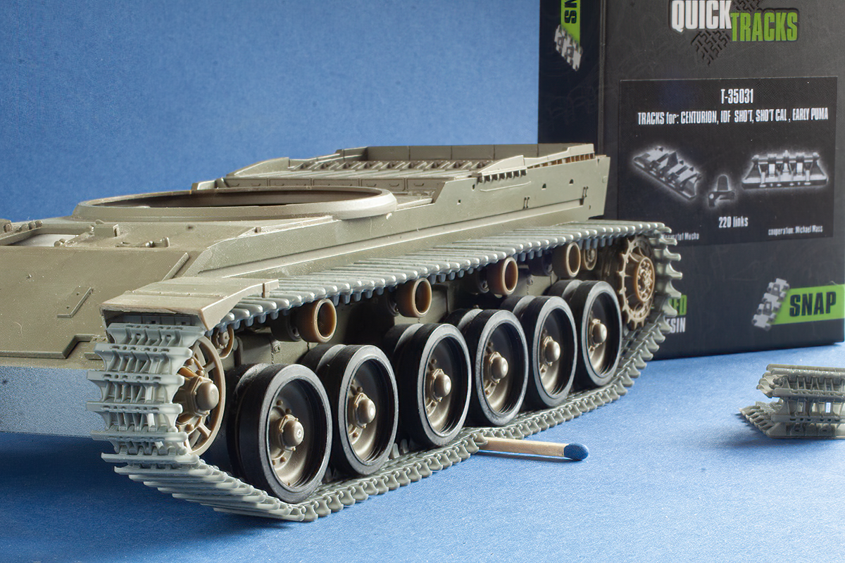 1/35 QuickTracks T-35031 Tracks for IDF Centurion; Sho't; Sho't Cal (Sho't Kal); Puma (early)