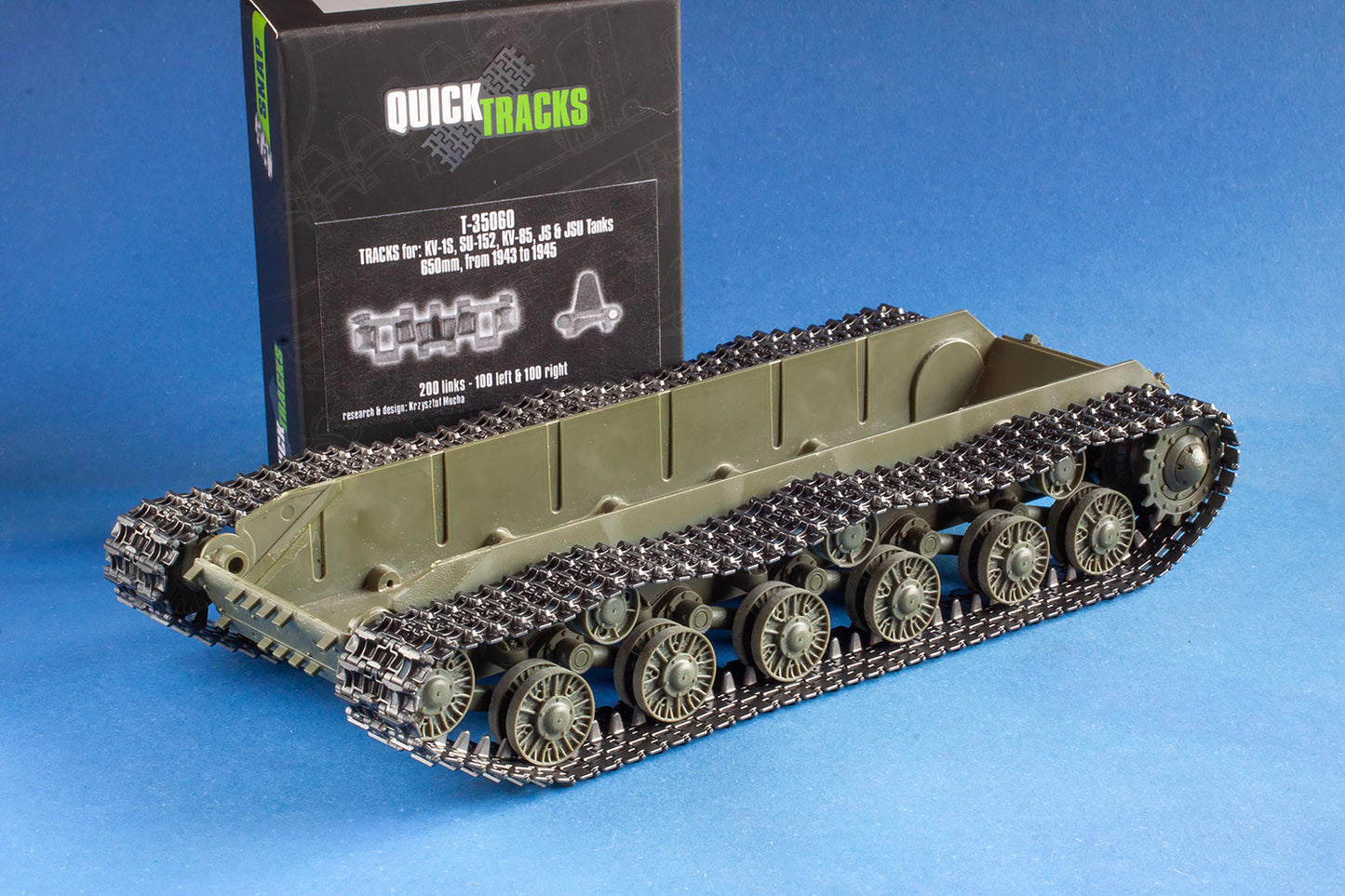 1/35 QuickTracks T-35060 Tracks for KV-1S; SU-152; KV-85; JS & JSU Tanks - 650mm; 1943-1945 prod.