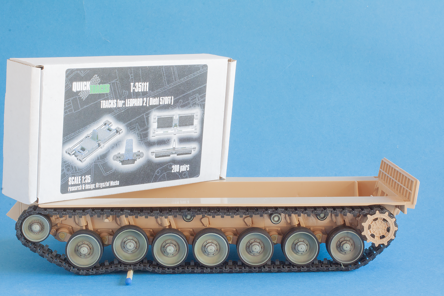 1/35 QuickTracks T-35111 Tracks for Leopard 2 (Diehl 570FT)