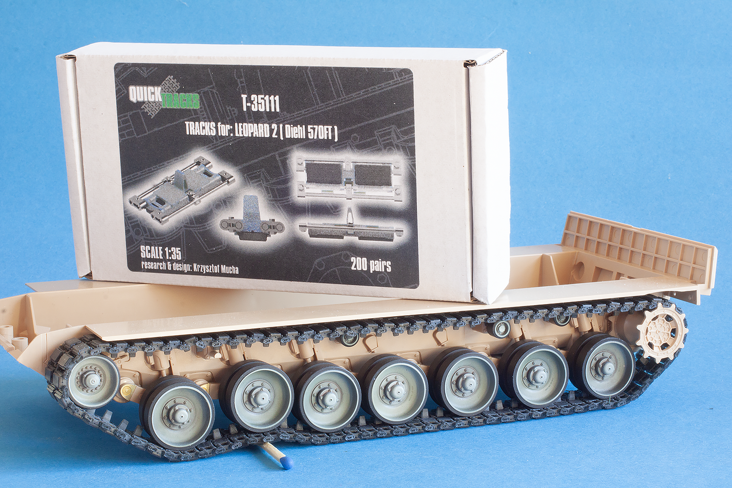 1/35 QuickTracks T-35111 Tracks for Leopard 2 (Diehl 570FT)