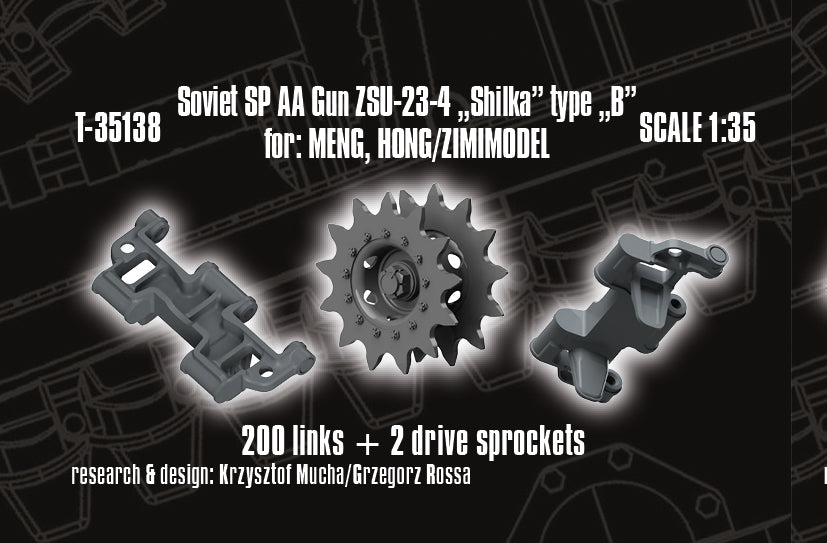 1/35 QuickTracks T-35138 Soviet SP AA Gun ZSU-23-4 "Shilka" type "B" for MENG / HONG/ZIMIMODEL