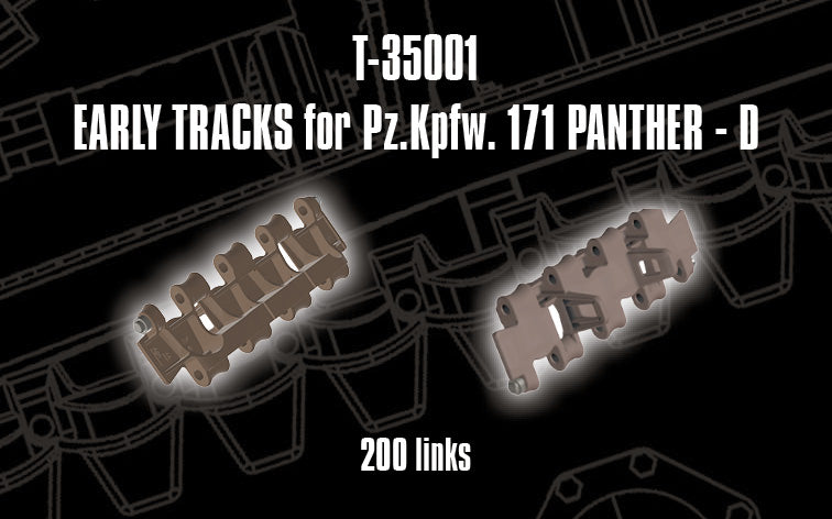 1/35 QuickTracks T-35001 Early Tracks for Pz.Kpfw. 171 Panther Ausf. D