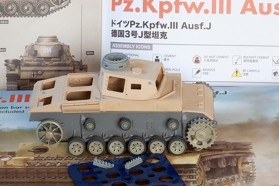 1/35 QuickWheel QW-264 Pz.III Ausf. J (with extra lifting hooks) - Rye Field Model
