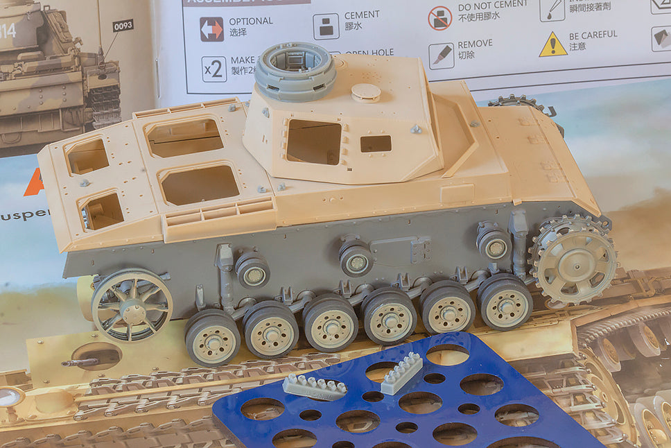 1/35 QuickWheel QW-264 Pz.III Ausf. J (with extra lifting hooks) - Rye Field Model