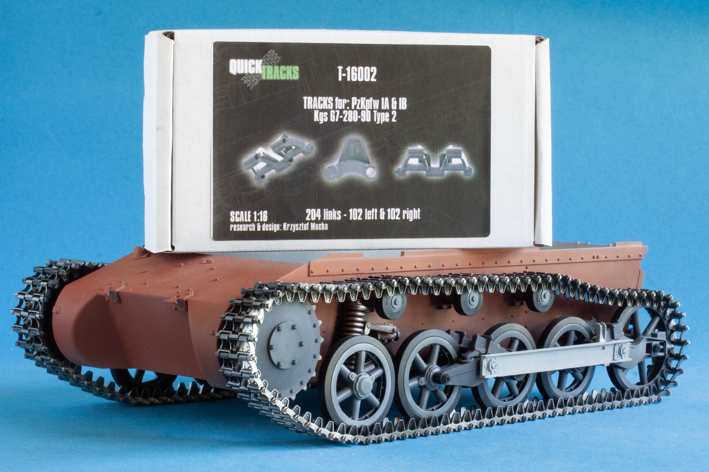 1/16 QuickTracks T-16002 Pz.Kpfw. I Ausf. A & B - Kgs 67-280-90 - type 2