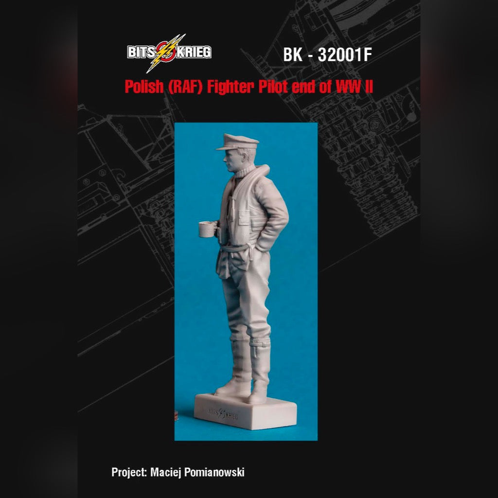 1/32 BitsKrieg BK 32001F Polish (RAF) Fighter Pilot - end of WW II