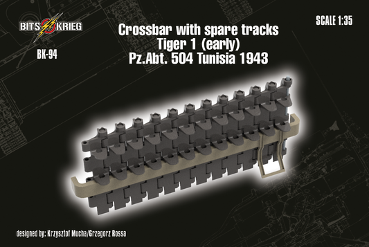 1/35 BitsKrieg BK-094 Tiger I (Early) Crossbar with spare tracks - Pz.Abt. 504 Tunisia 1943