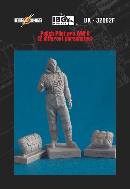 1/32 BitsKrieg BK 32002F Polish Pilot - pre-WWII (with 2 different parachutes)