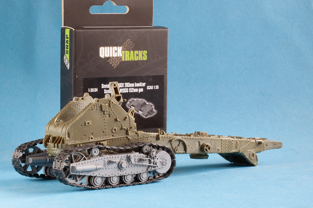 1/35 QuickTracks T-35134 Soviet B-4 M1931 203mm Howitzer; Soviet Br-2 M1935 152mm gun