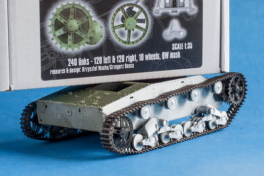 1/35 QuickWheel QWXT-35007 Tracks, Drive Sprockets & Idlers for Soviet T-26