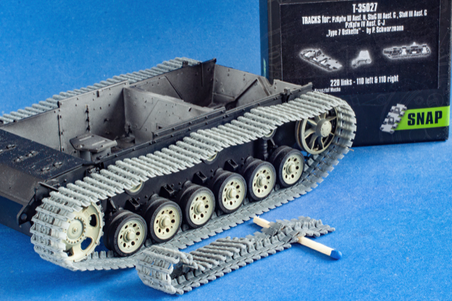1/35 QuickTracks T-35027 Tracks for Pz.Kpfw. III Ausf. N; StuG III Ausf. G; StuH III Ausf. G; Pz.Kpfw. IV Ausf. G-J - "type 7 Ostkette: