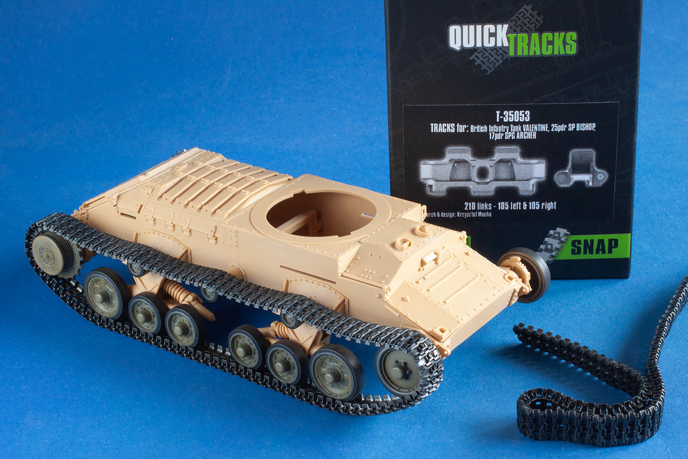1/35 QuickTracks T-35053 Tracks for British Infantry Tank Valentine; 2 ...