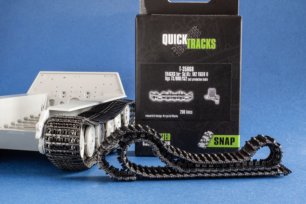 Quick Track Store 1/35 QuickTracks T-35068 Tracks for Sd.Kfz. 182 Tiger II / King Tiger ...