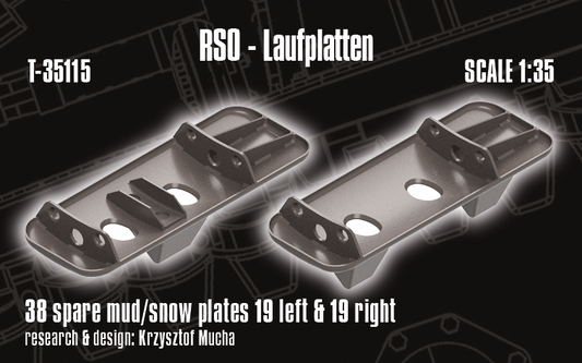 1/35 QuickTracks T-35115 RSO Mud/Snow Plates (Laufplatten)