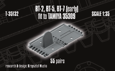 1/35 QuickTracks T-35132 BT-2, BT-5, BT-7 (early) for Tamiya