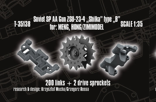 1/35 QuickTracks T-35138 Soviet SP AA Gun ZSU-23-4 "Shilka" type "B" for MENG / HONG/ZIMIMODEL