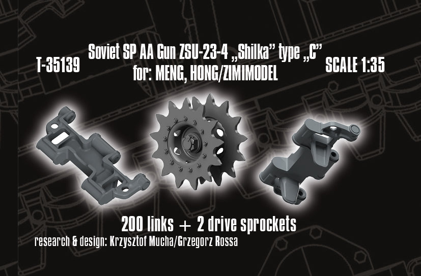 1/35 QuickTracks T-35139 Soviet SP AA Gun ZSU-23-4 "Shilka" type "C" for MENG / HONG/ZIMIMODEL