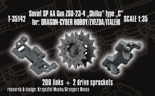1/35 QuickTracks T-35142 Soviet SP AA Gun ZSU-23-4 "Shilka" type "C" for DRAGON / Cyber Hobby / Zvezda / Italeri