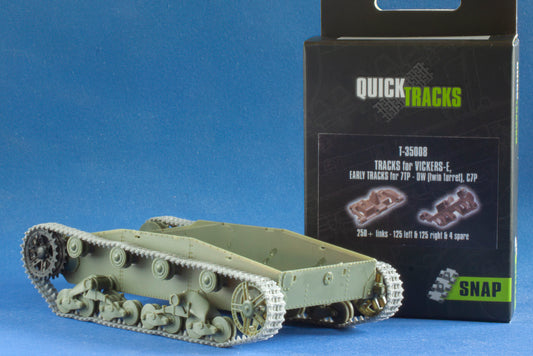 1/35 QuickTracks T-35008 Tracks for Vickers-E; Early tracks for 7TP - DW (twin turret); C7P