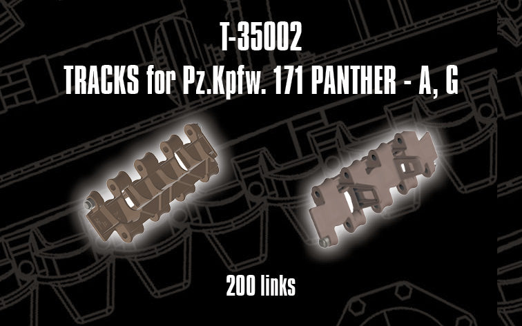 1/35 QuickTracks T-35002 Tracks for Pz.Kpfw. 171 Panther Ausf. A / G